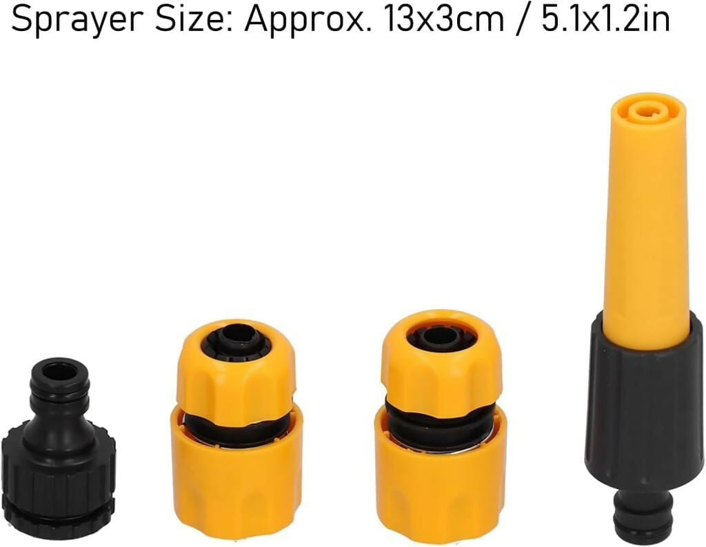 Yellow Water Spray Gun – Adjustable Garden Hose Nozzle Sprayer