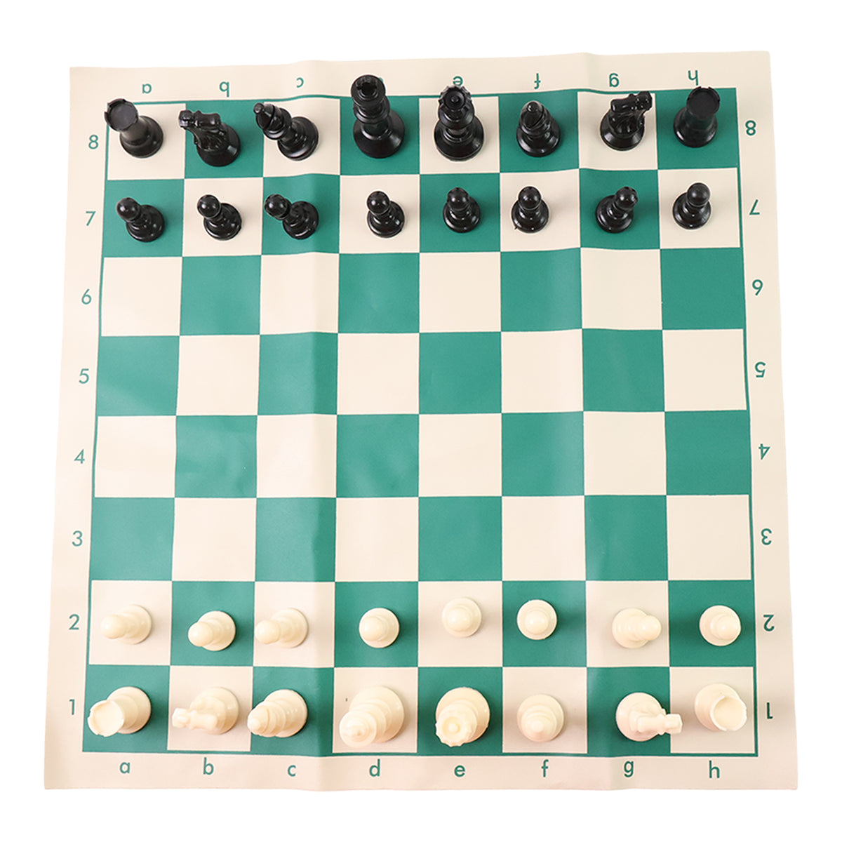 Small Premium Portable Chess Set Plastic Chess Pieces (1 Set / 34x34 Cm)