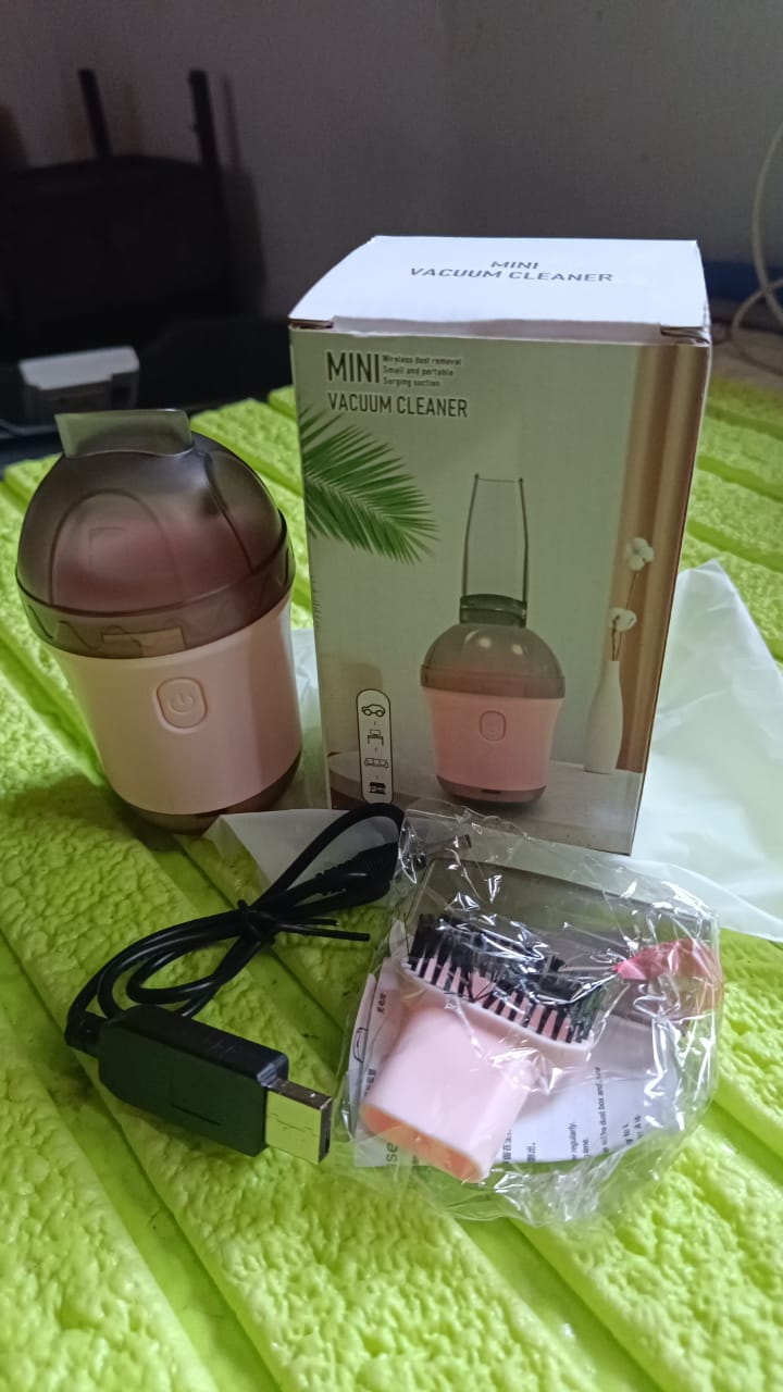 Handheld Vacuum Cleaner Cordless Desktop Vacuum Cleaner One Button Switch For Office (1 Pc)