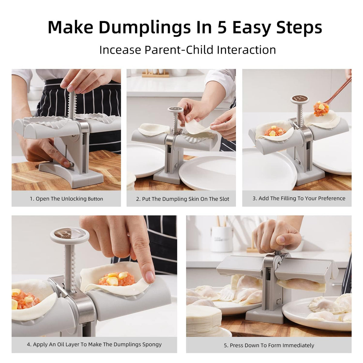 Dumpling Maker Molddouble Head Dumpling Mold Wrap Two At A One Timehousehold Dumpling Maker Mouldeasy-tool For Making Dumplingsdumpling Press Mold Kitchen Accessories HP DD
