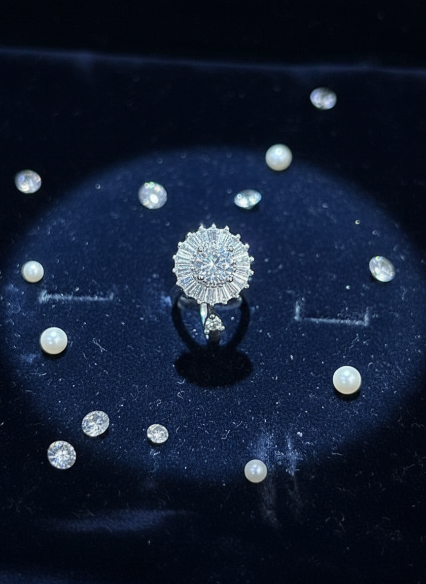 Silver Plated Ring for Women, Silver