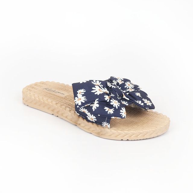 Indifeet Flat Bow Sliders for Women