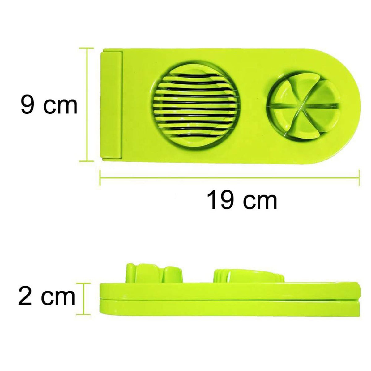 2-in-1 Egg Cutter with Stainless Steel Wire Easy Slicing Tool HP DD