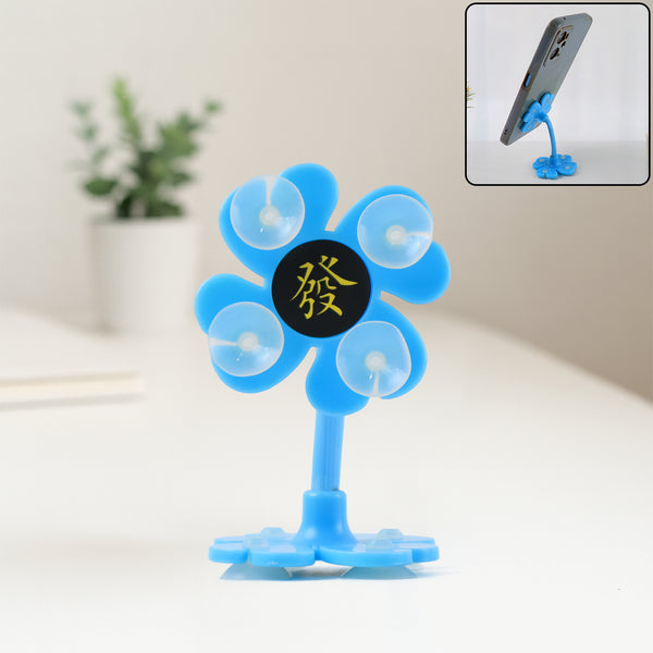 360 Rotatable Flower Shape Cellphone Holder Car Mount Sucker Stand (Multicolored With Box))