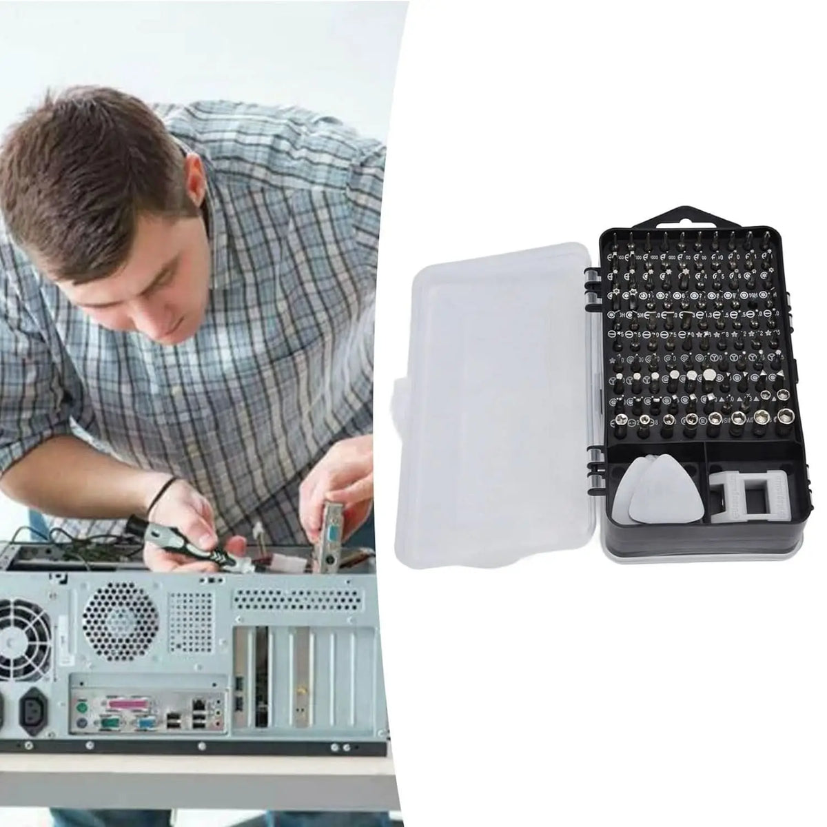 Screwdriver Electronic Laptop Mobile Repair Tool Kit (117 Pcs Set) HP DD