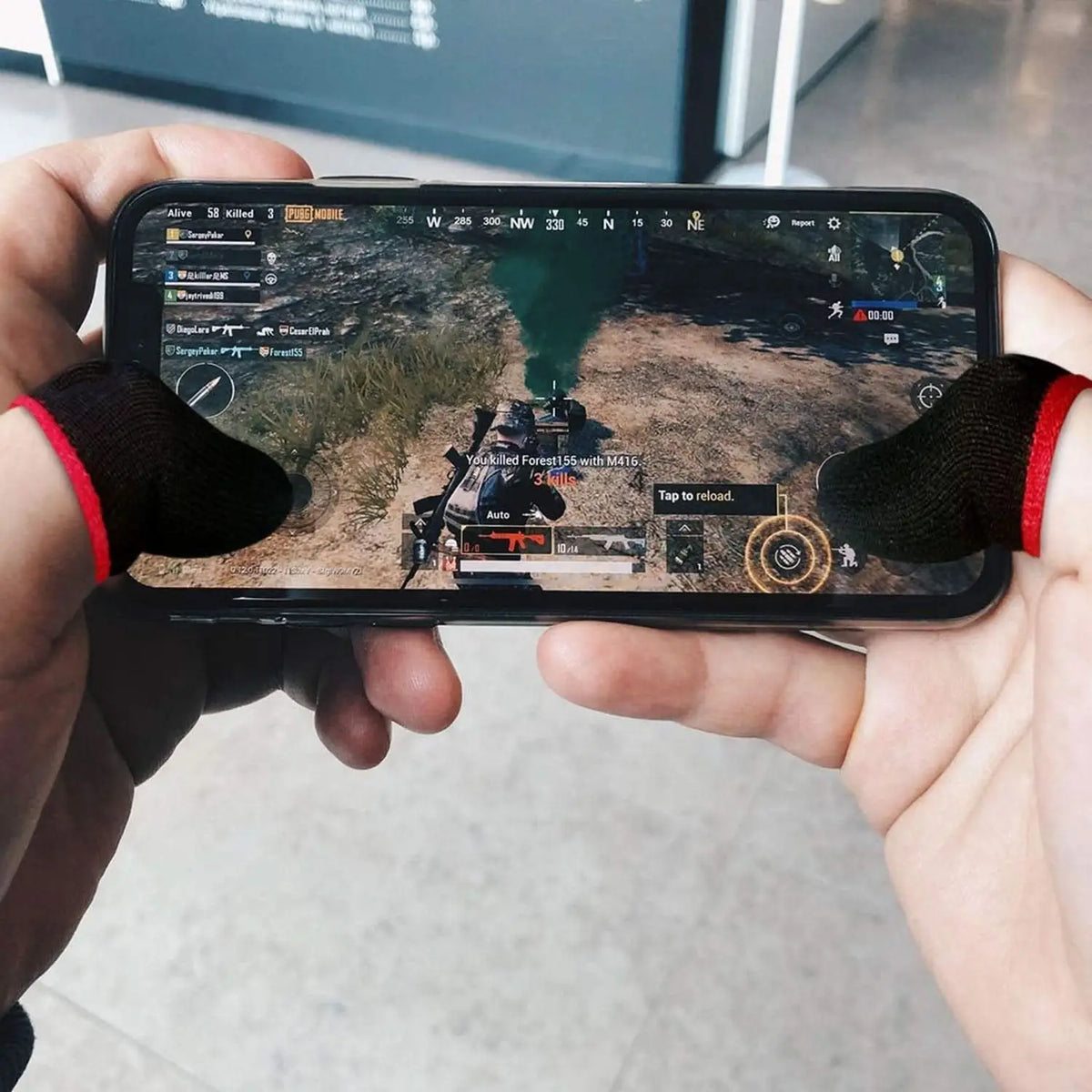 Thumb Finger Sleeve For Mobile Game like Pubg, COD, FreeFire (1 Pair) HP DD
