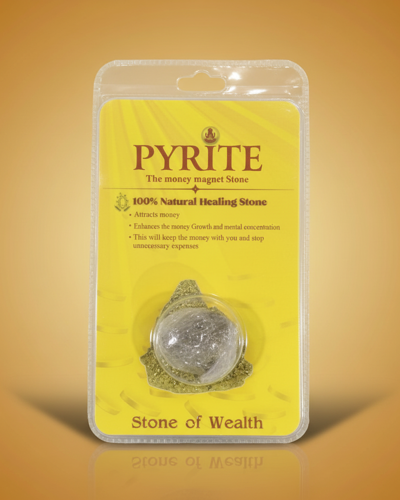 Pyrite “Money Magnet” Stone – Natural Wealth Attraction Crystal for Abundance, Success & Positive Energy