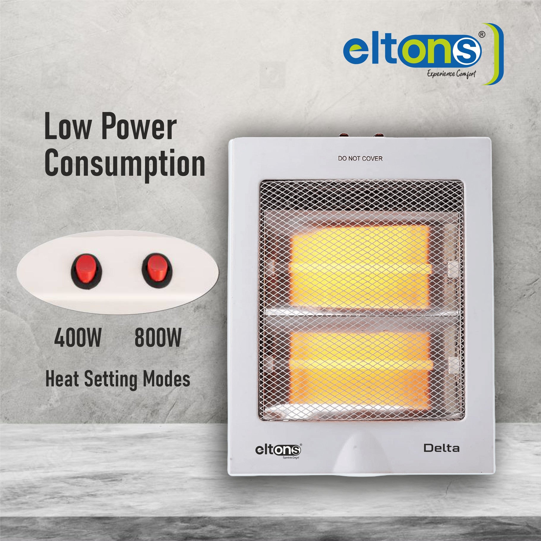 Eltons DELTA 2 ROD QUARTZ ROOM HEATER Delta 2 Rod Quartz Room Heater Quartz Room Heater