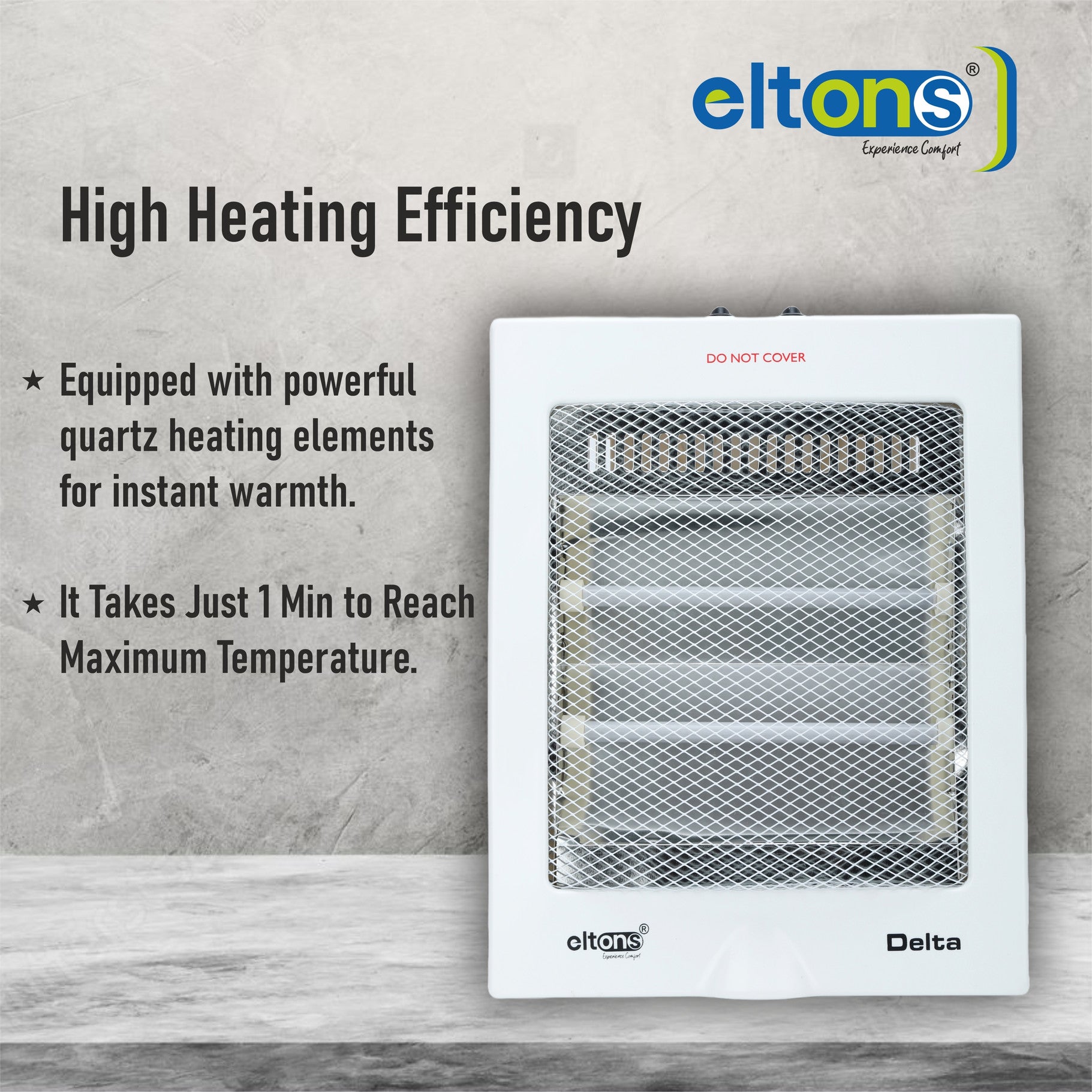 Eltons DELTA 2 ROD QUARTZ ROOM HEATER Delta 2 Rod Quartz Room Heater Quartz Room Heater