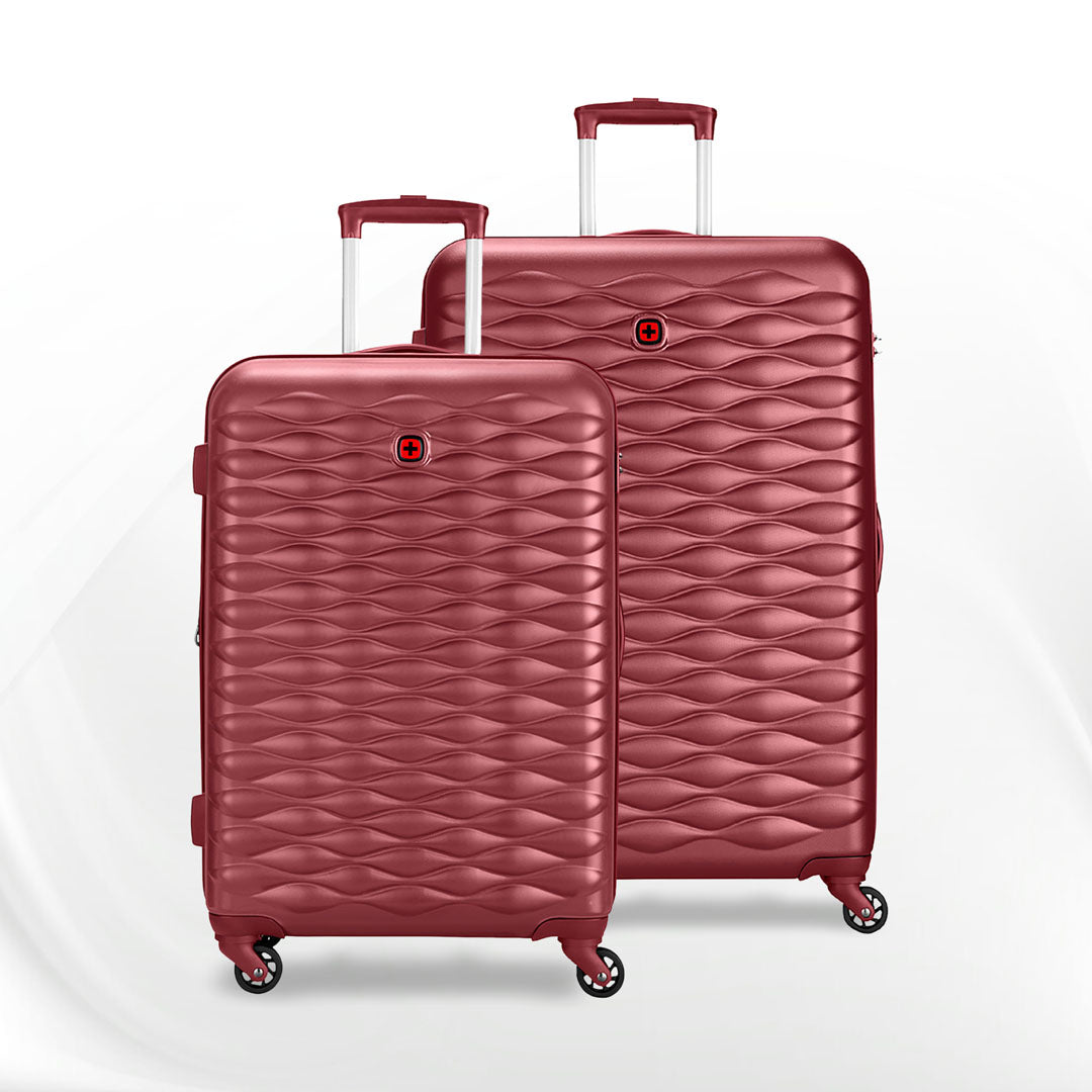 Wenger In-Flight 2pc Set Red L - Wenger, In-Flight 2Pc Hardside Luggage Set (M & L), Red