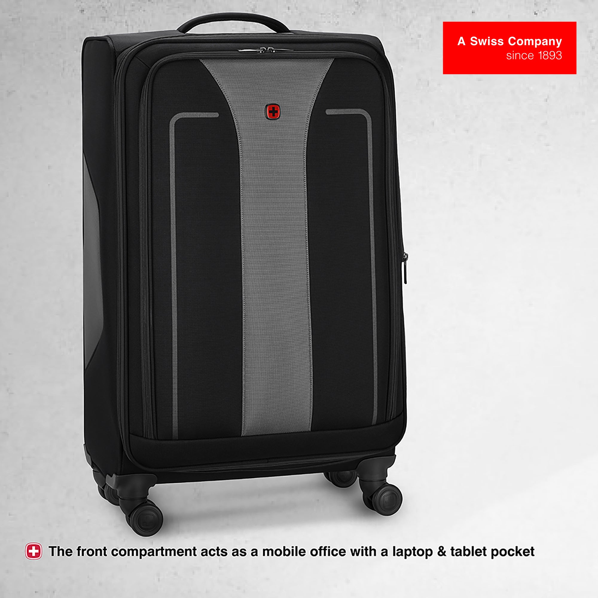 Wenger Fantic Pro Check-in Suitcase - Large - Black - Image 4