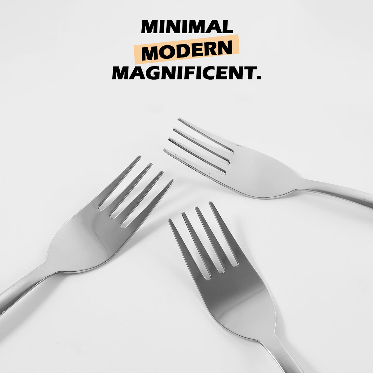 Premium Stainless Steel Dinner Fork Set for Elegant Table Forks for Dining, Kitchen & Restaurants (3 Pc Set)