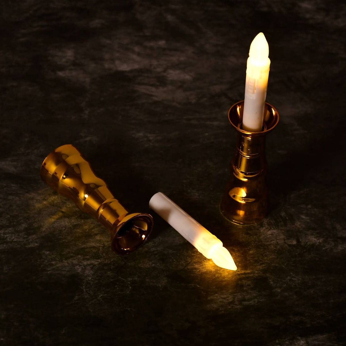 2pcs LED Flameless Candle Lights for Indoor, Wedding & Party Decor HP DD