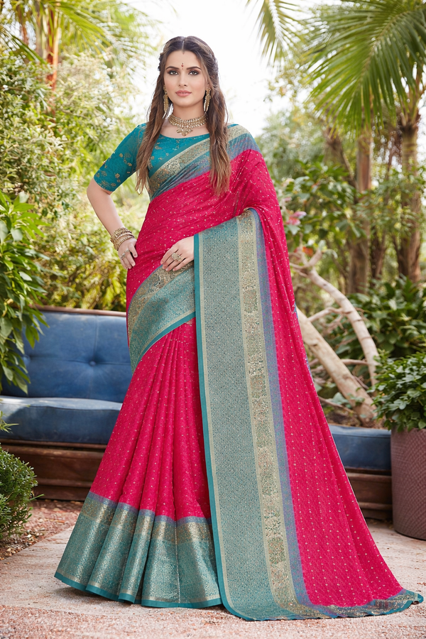 Graceful Cotton Silk Woven Traditional Saree Kalyani silks and sarees