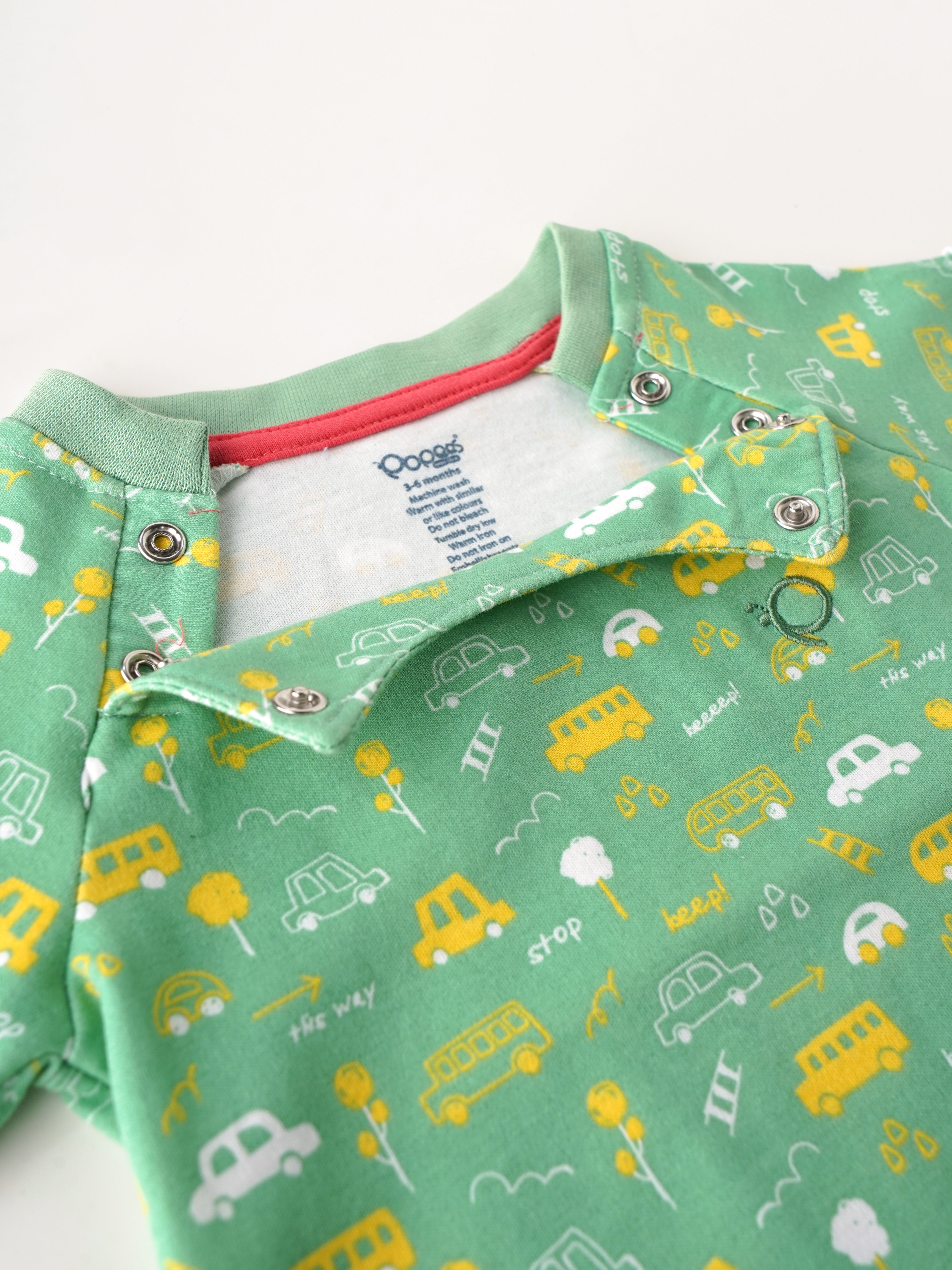 Popees Printed Romper with Cap (3–24 Months) for Baby Boys - Image 3