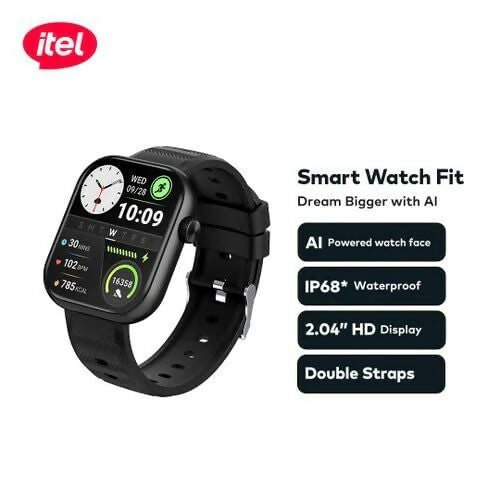 itel Alpha Edge Bluetooth Smartwatch with Square Touch Display LUCKY MOBILES & ELECTRONICS