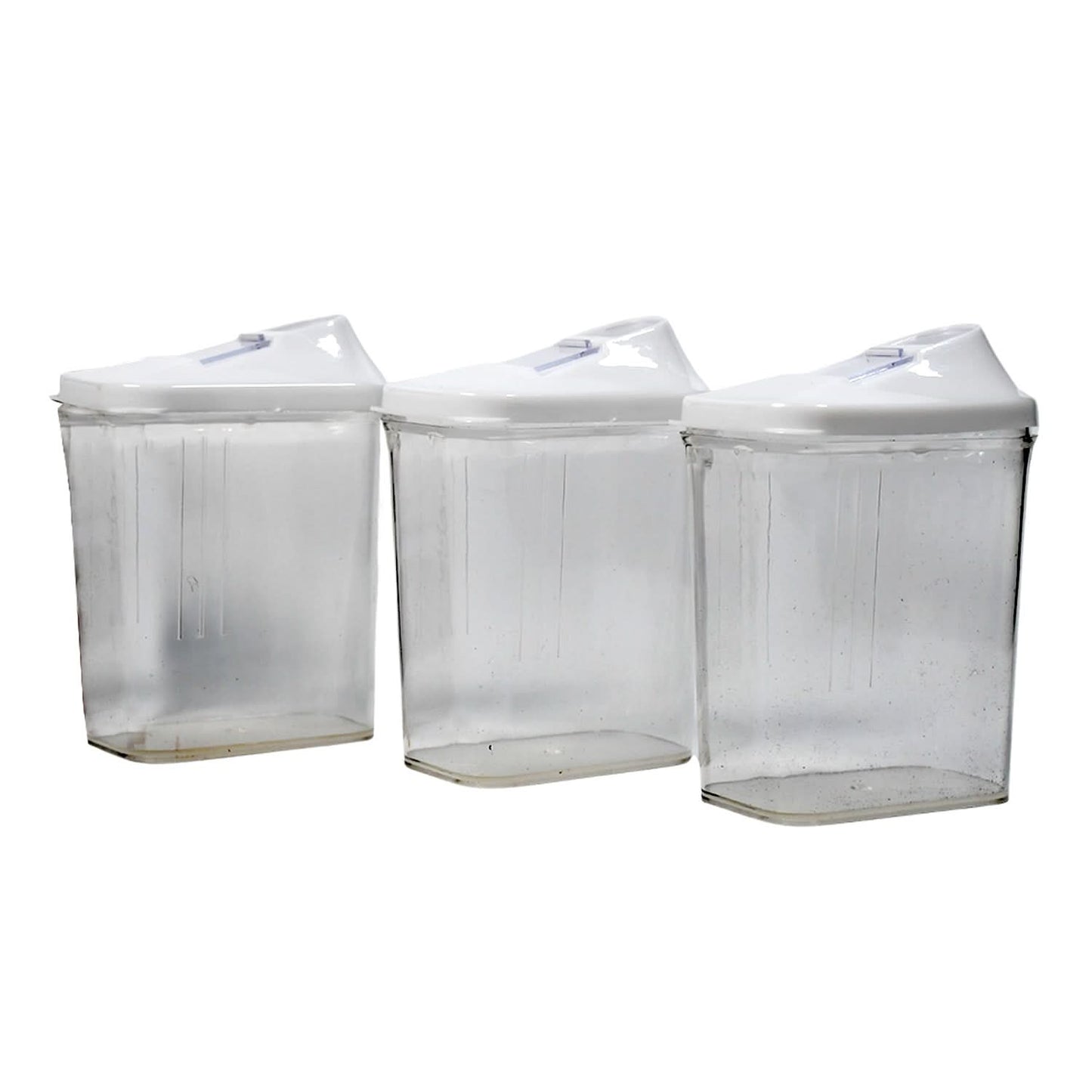 Kitchen Storage Container Transparent Jars for Organizing Home Pantry (Set of 3)