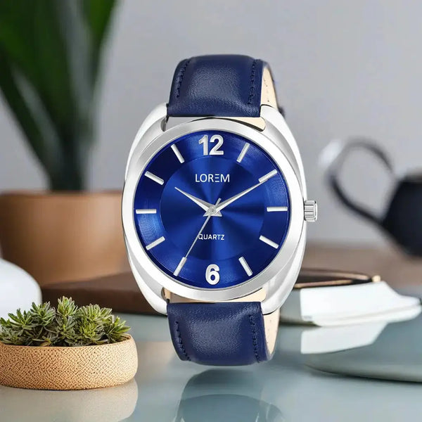 LOREM Blue Stylish Dial Analog Watch For Men LR80 LOREM