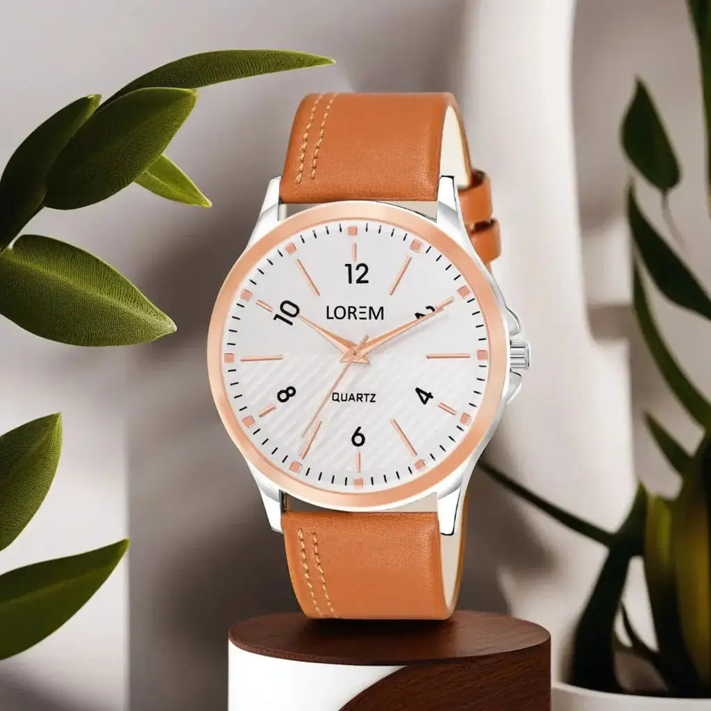 LOREM Silver Stylish Dial Analog Watch For Men LR94 LOREM