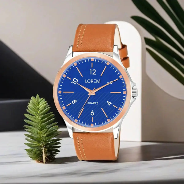 LOREM Blue Stylish Dial Analog Watch For Men LR95 LOREM