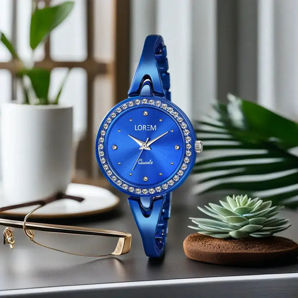 LOREM Blue Fancy Analog Watch For Women LR270 LOREM