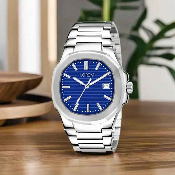 LOREM Blue Dial Date Function Analog Watch For Men LR145 LOREM