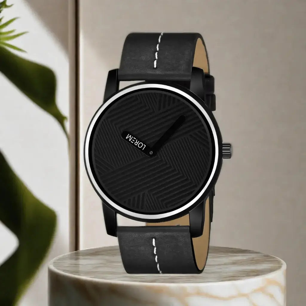 LOREM Black Dark Edition Analog Watch For Men LR67 LOREM