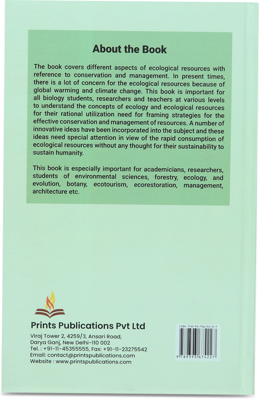 ECOLOGICAL RESOURCES: CONSERVATION AND MANAGEMENT Prints Publications