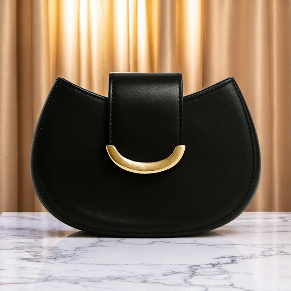 Mini Sling Bag with Gold Accent