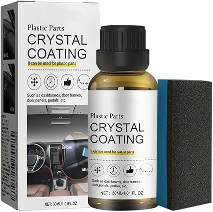 Plastic Parts Crystal Coating - 30ml for Car and Bike Interior Protection Bindal
