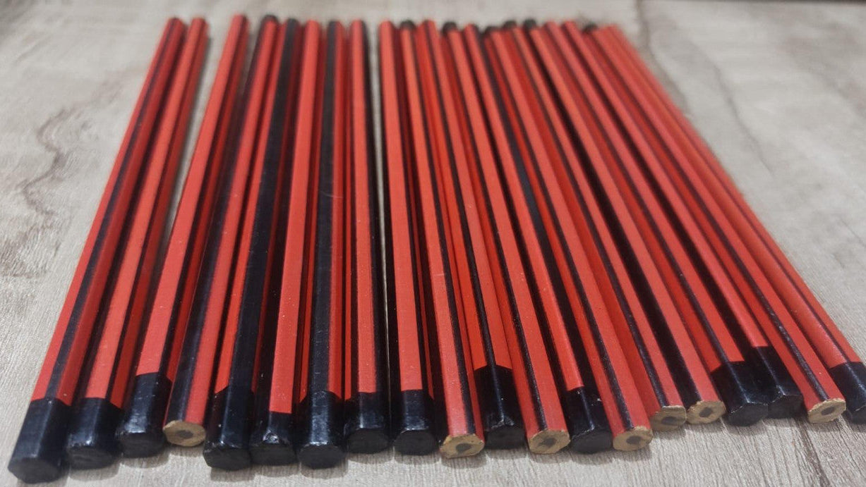S4U Super Dark Graphite Pencil Jar – 100 Pencils (Red & Black) – image 2