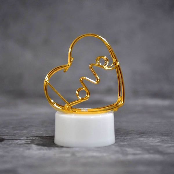 Multicolor Flameless Heart Candles (Set Of 12pc)