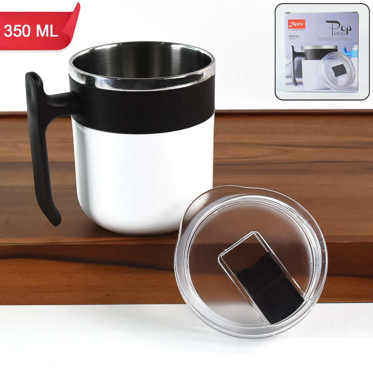 Apex Stainless Steel Pop Inner Mug 350 Ml Approx Capacity (1 Pc) HP DD