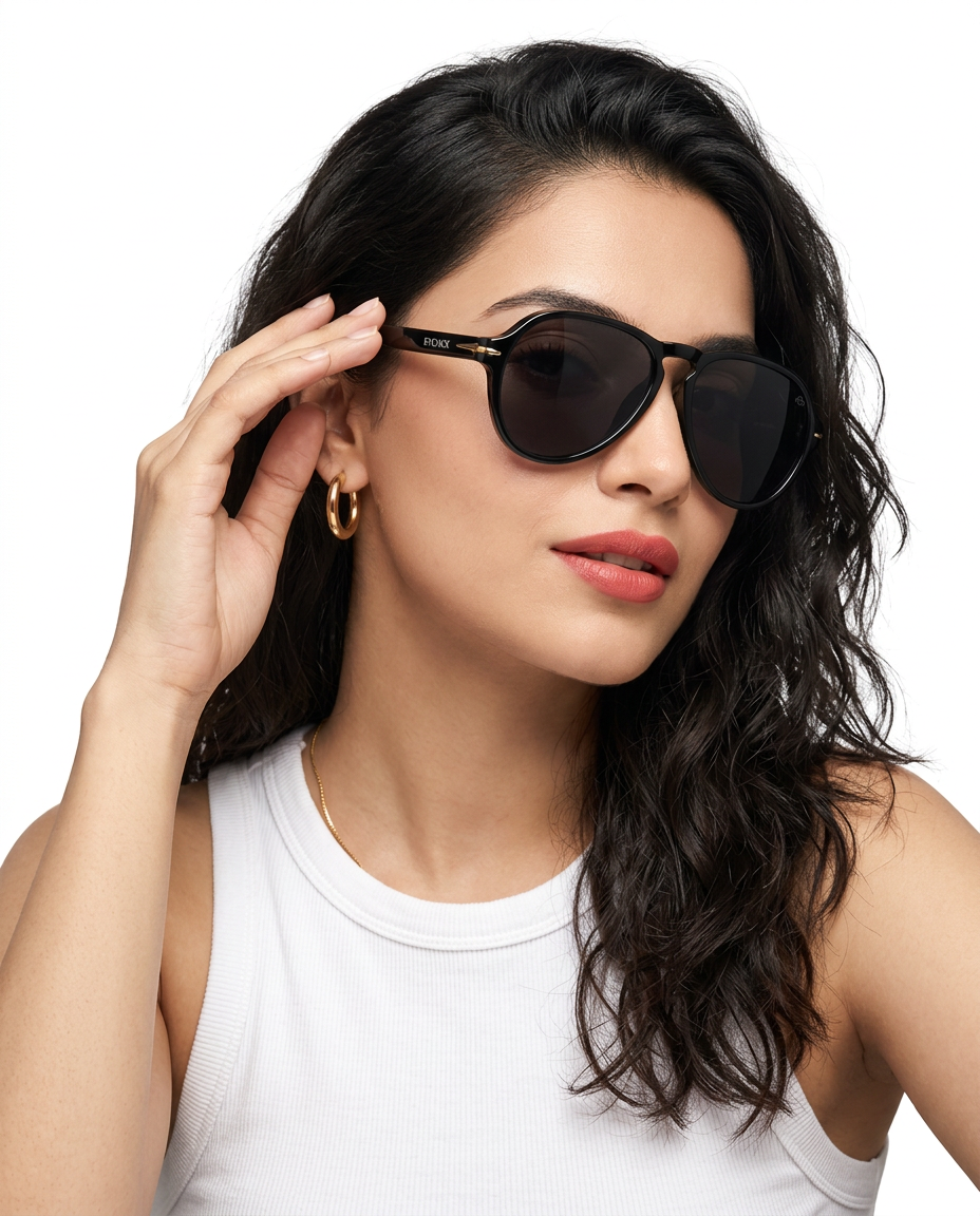 Eyejack Black Aviator Sunglasses for Men and Women - Style L972 - worn by a male model (image 3)