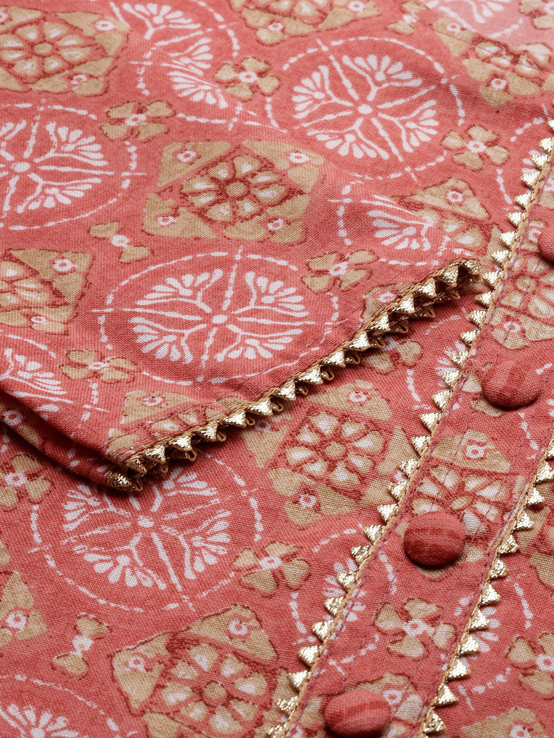 Bollywood Vogue Ready To Wear Pink Semi Cotton Printed Salwar Suit - Look Shot