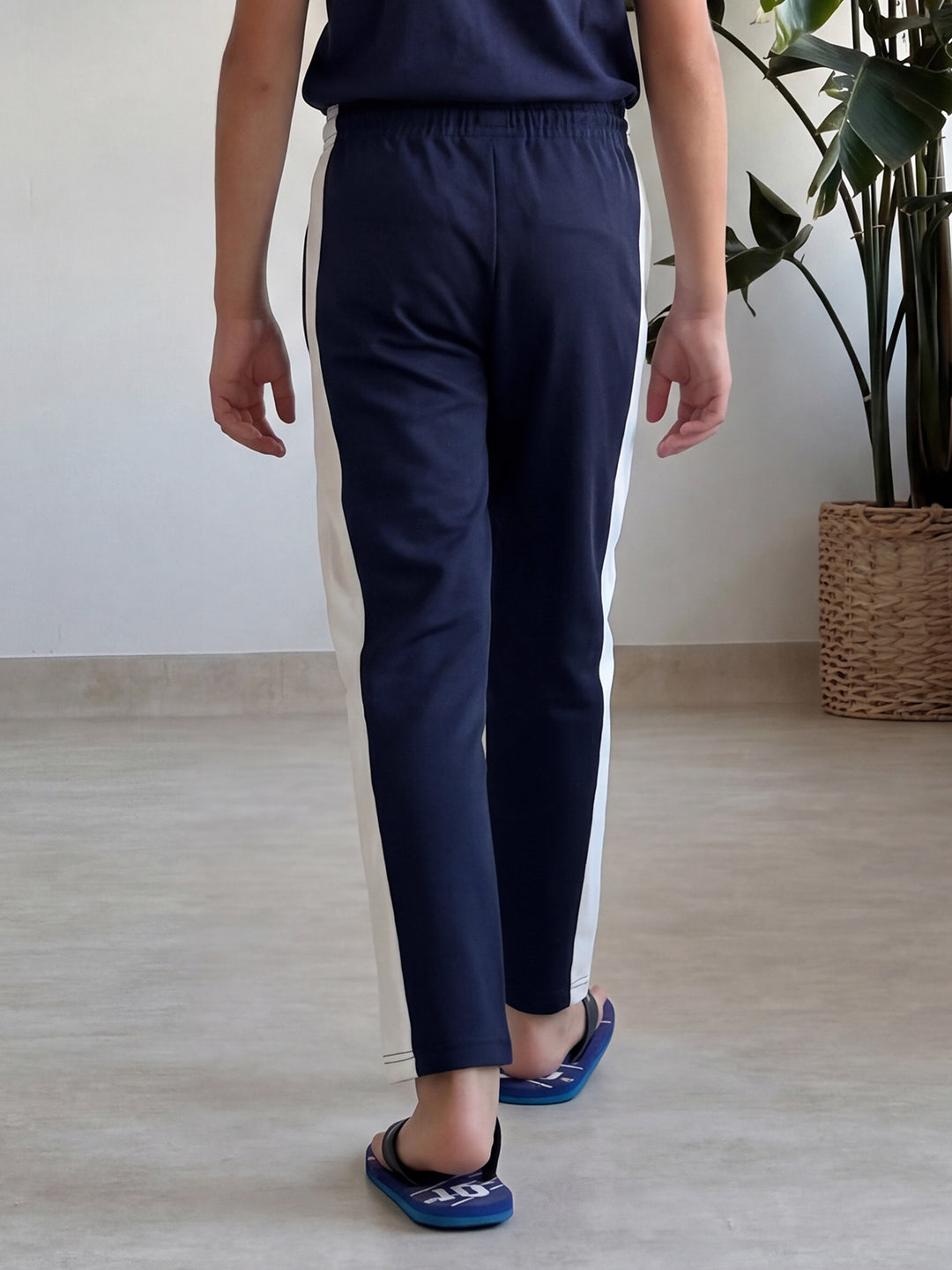 Lil Tomatoes Boys Cotton Looper Trackpant - Navy Blue