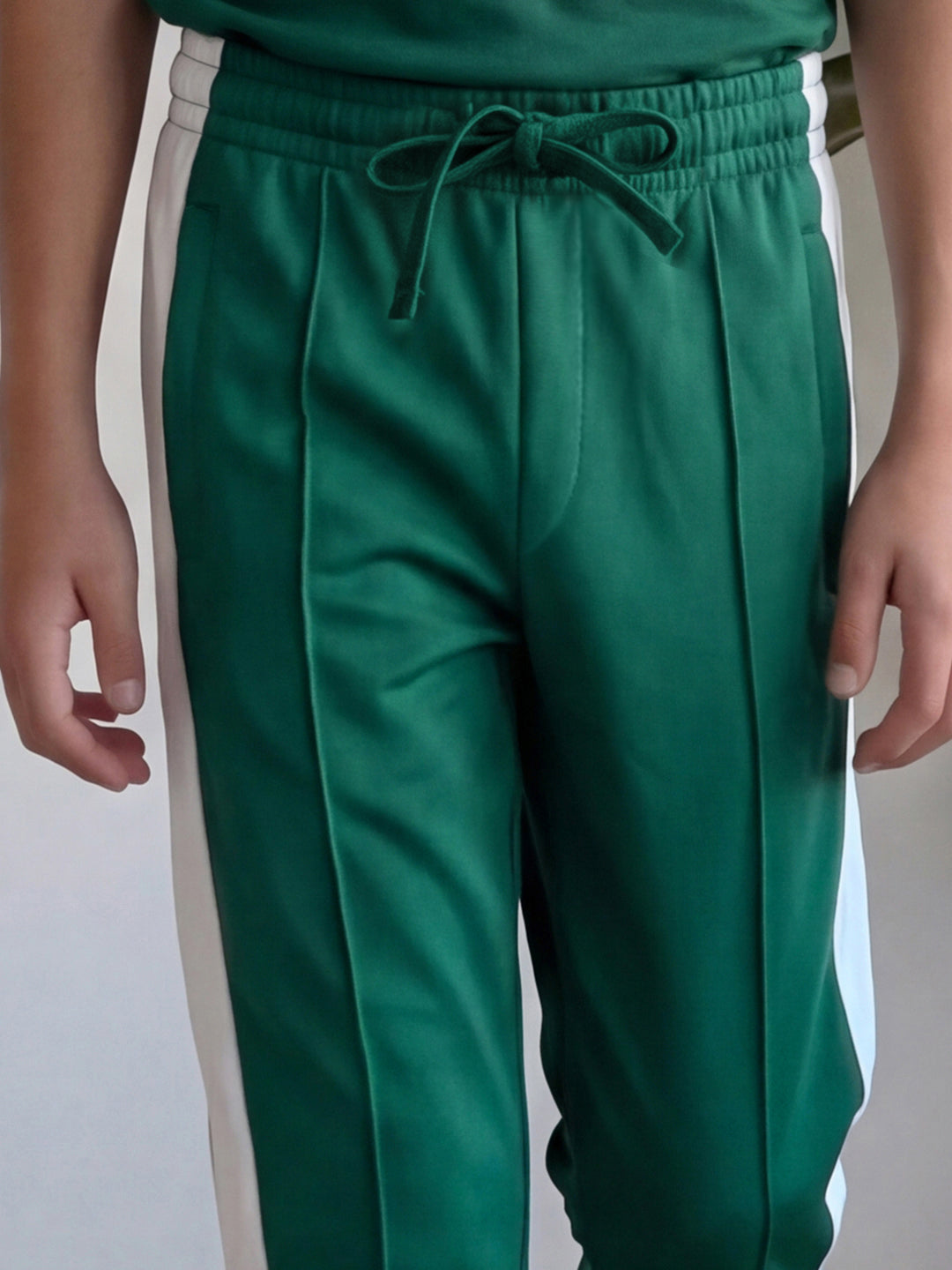 Lil Tomatoes Boys Cotton Looper Trackpant - Bottle Green