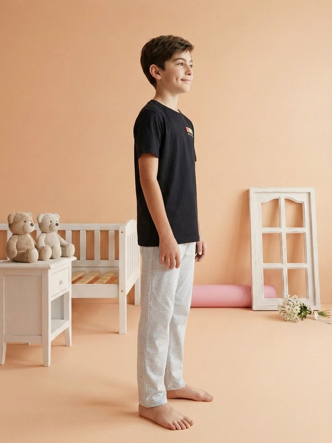 Lil Tomatoes Boys Cotton Night Suits - Black