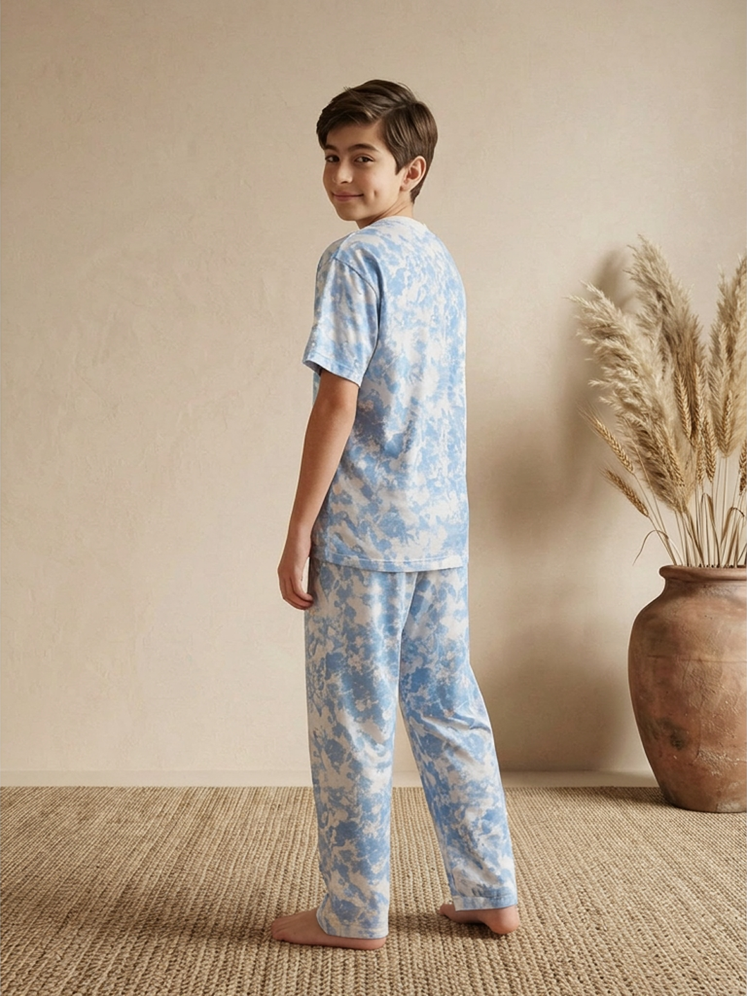 Lil Tomatoes Boys Cotton Night Suits - Blue
