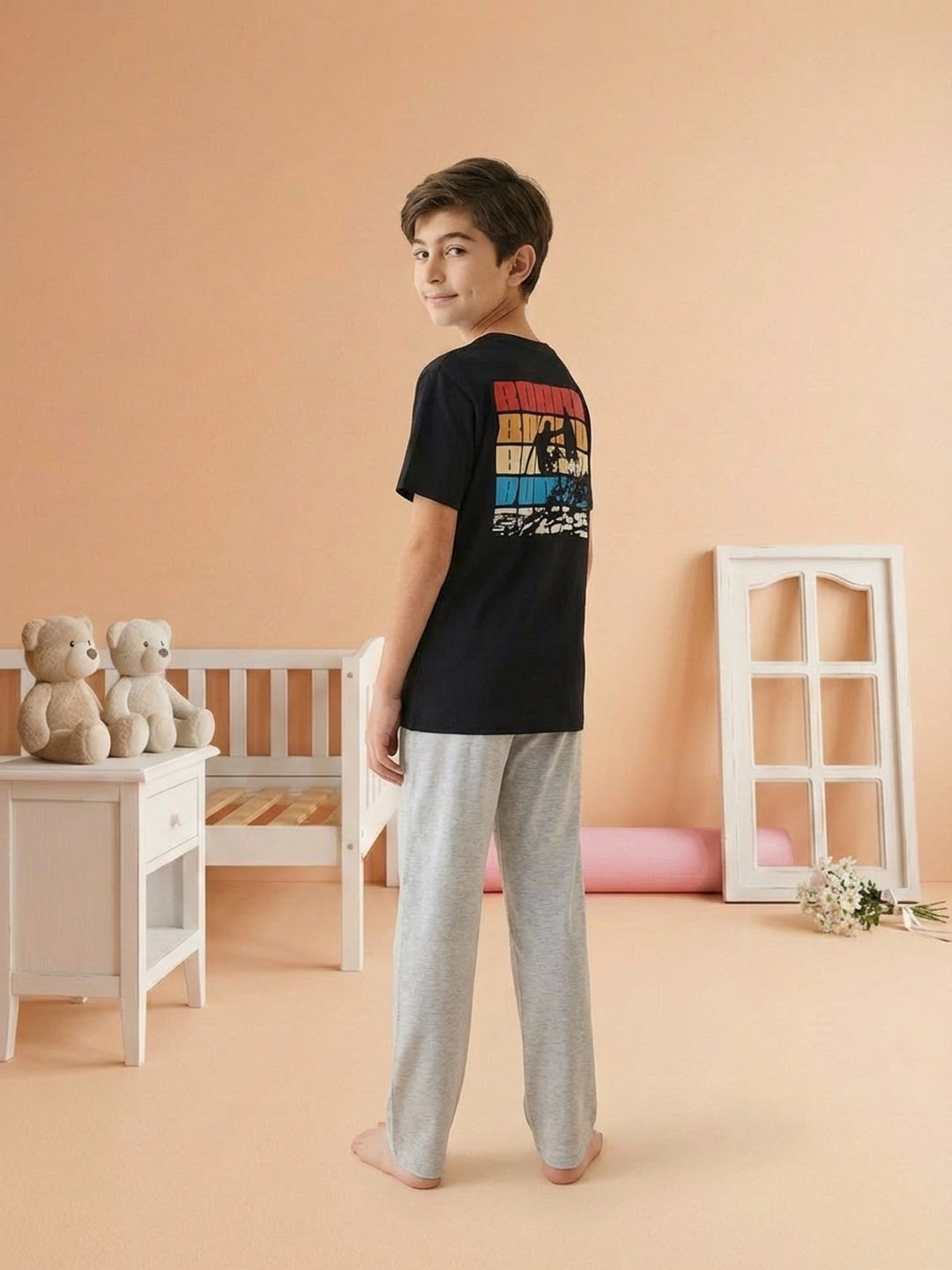 Lil Tomatoes Boys Cotton Night Suits - Navy Blue