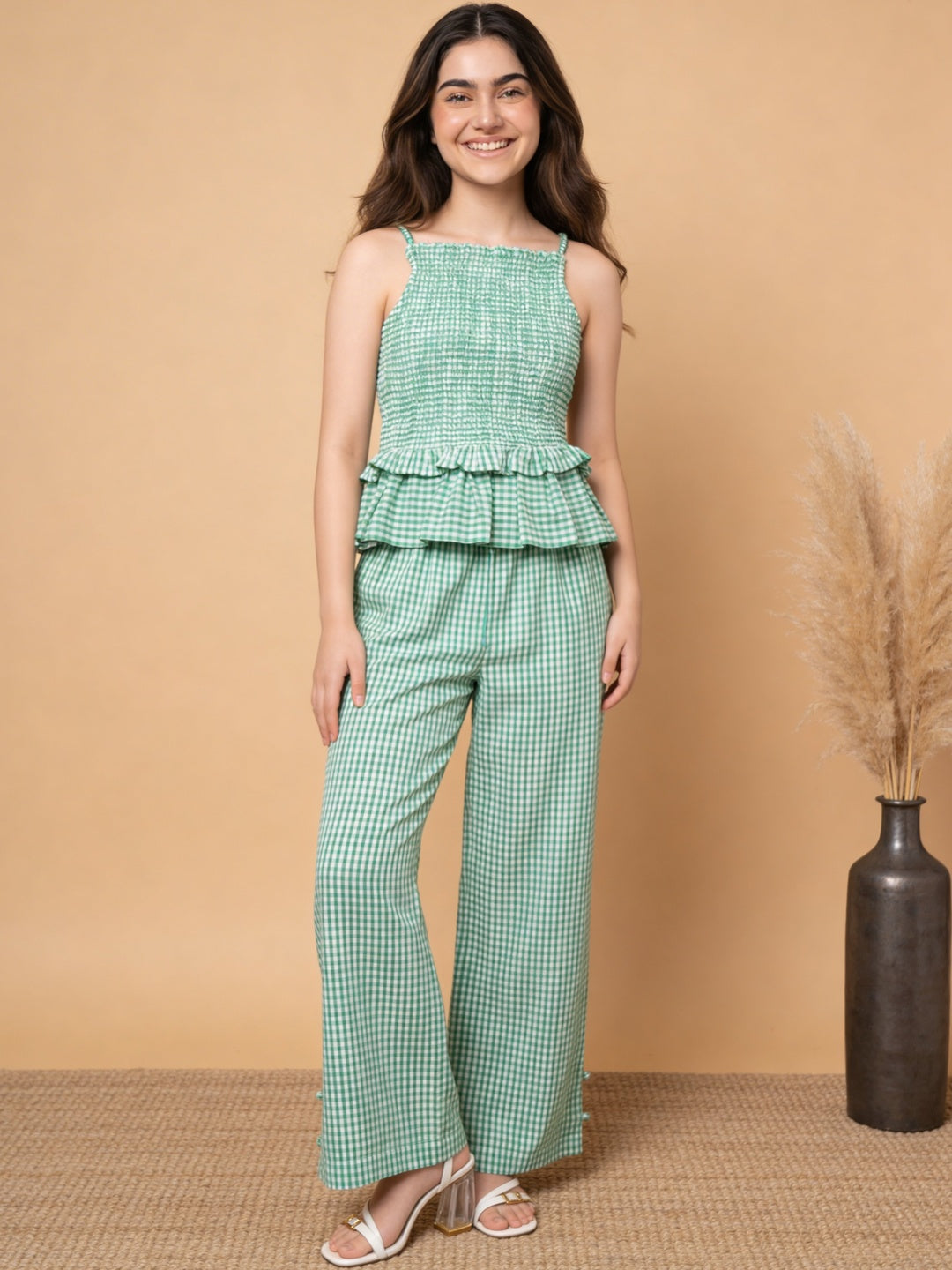 Lil Tomatoes Girls Cotton Clothing Set - Green