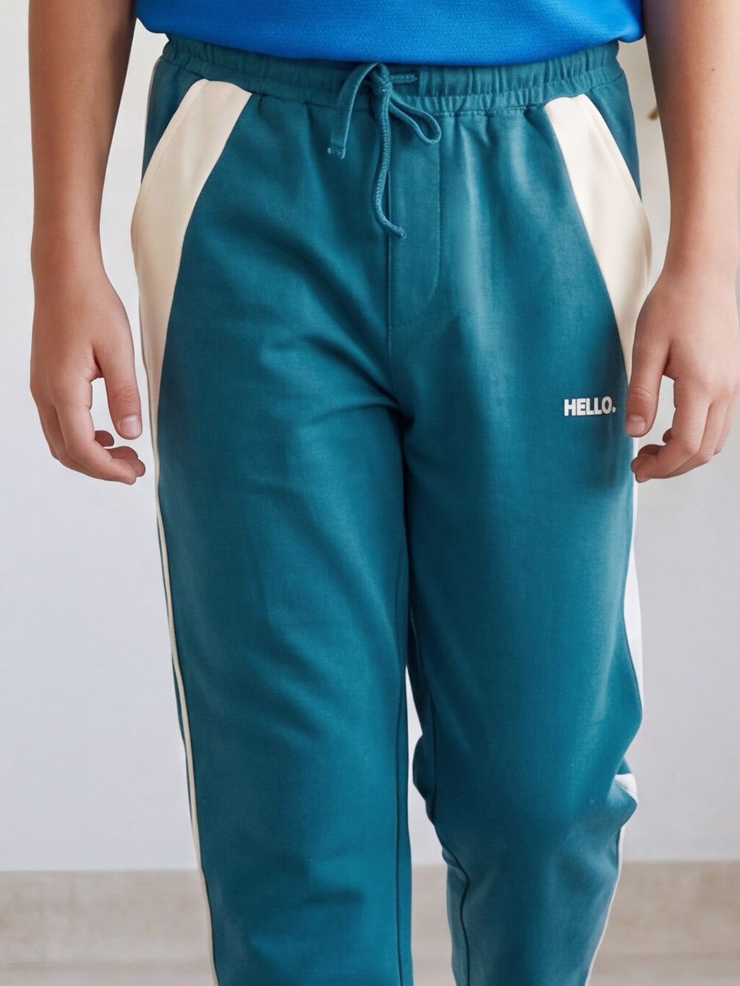 Lil Tomatoes Boys Cotton Looper Trackpant - Teal