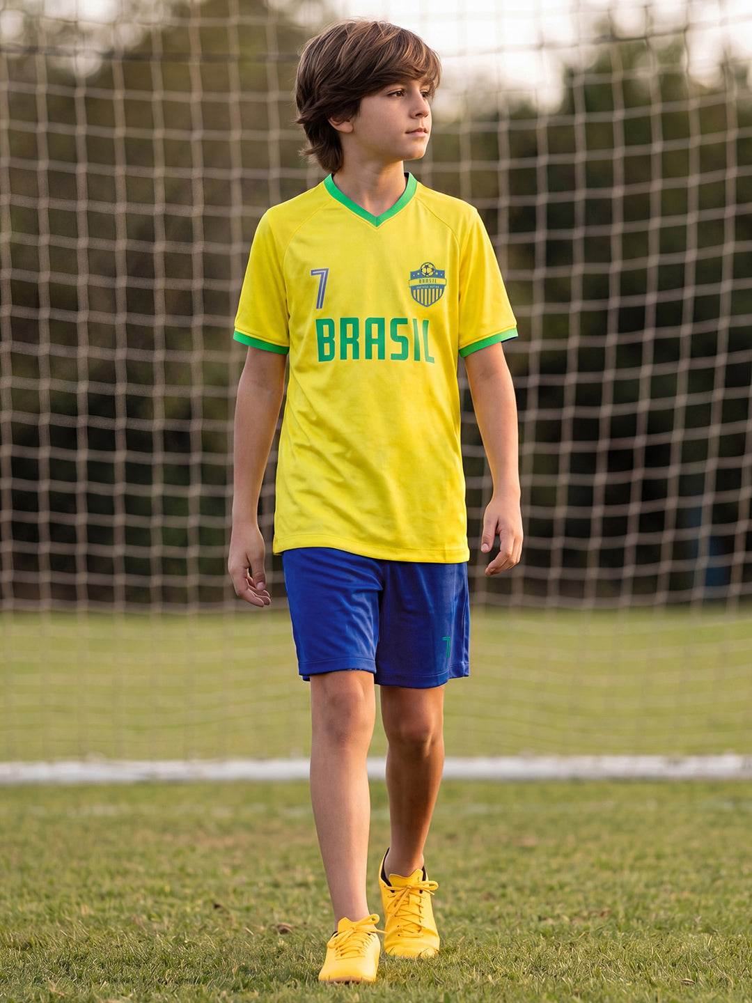 Lil Tomatoes Boys Sportswear Sets - Yellow