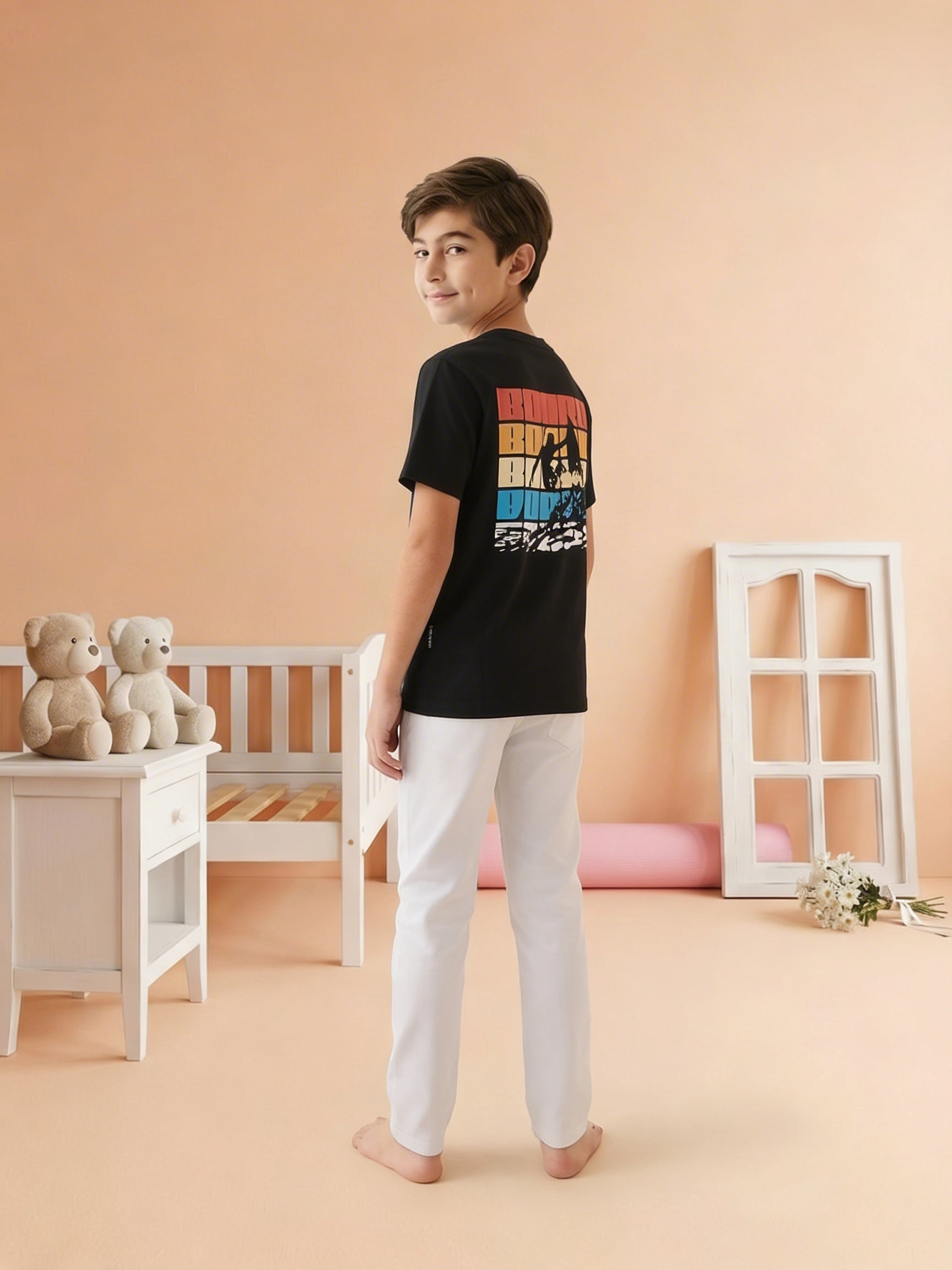 Lil Tomatoes Boys Cotton Night Suits - Black