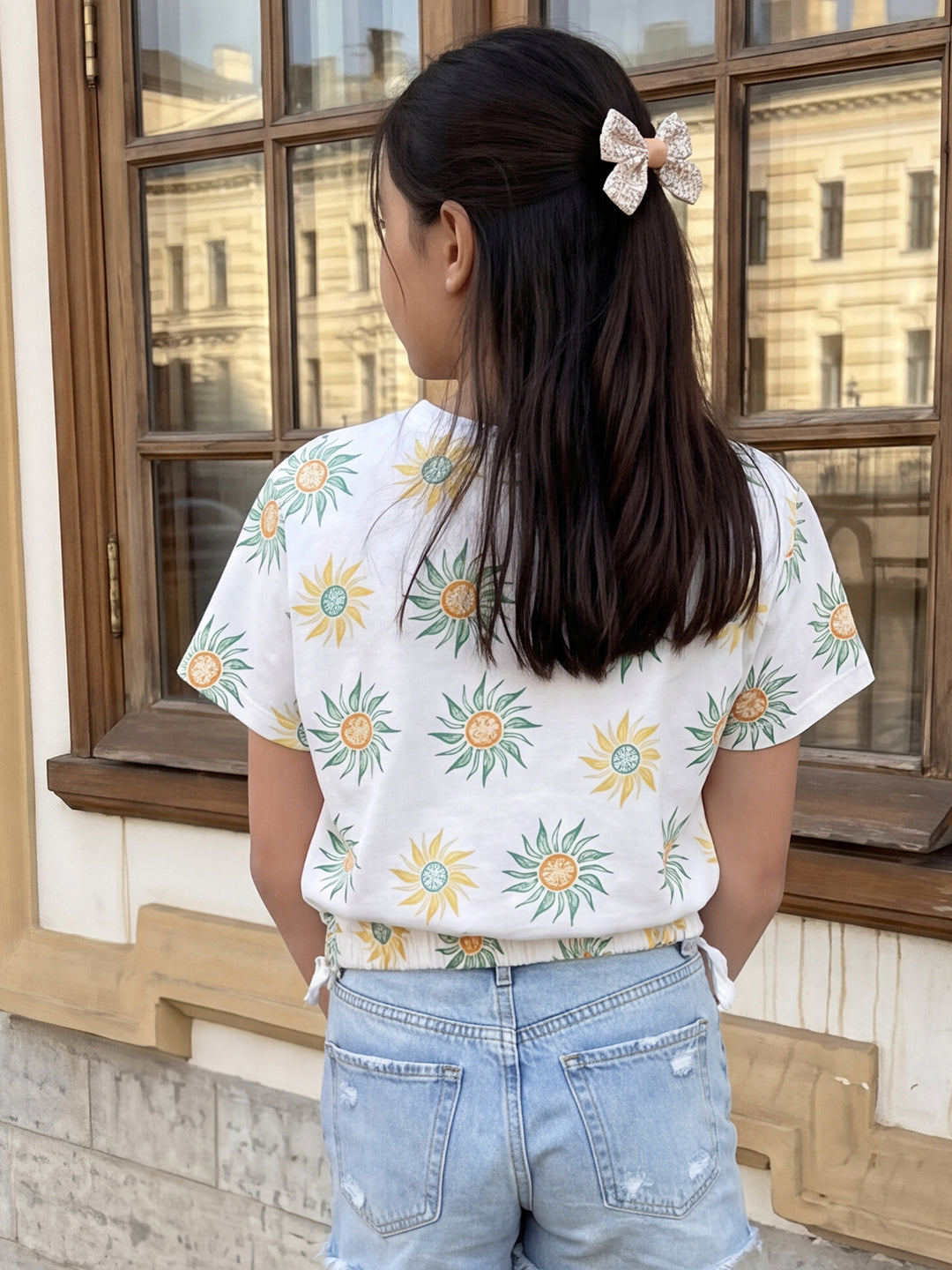 Lil Tomatoes Girls Cotton Top - White