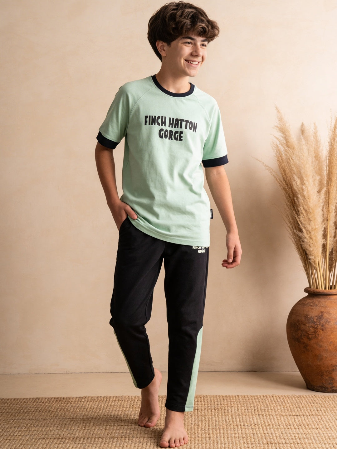 Lil Tomatoes Boys Cotton Night Suits - Light Green