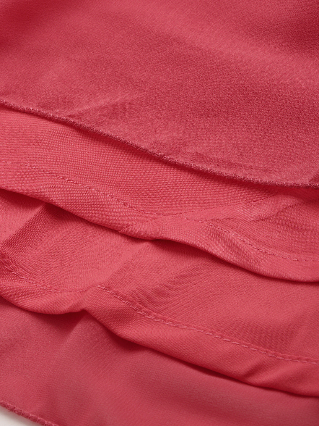 Bollywood Vogue Ready To Wear Blue N Pink Georgette Gown - Detail View