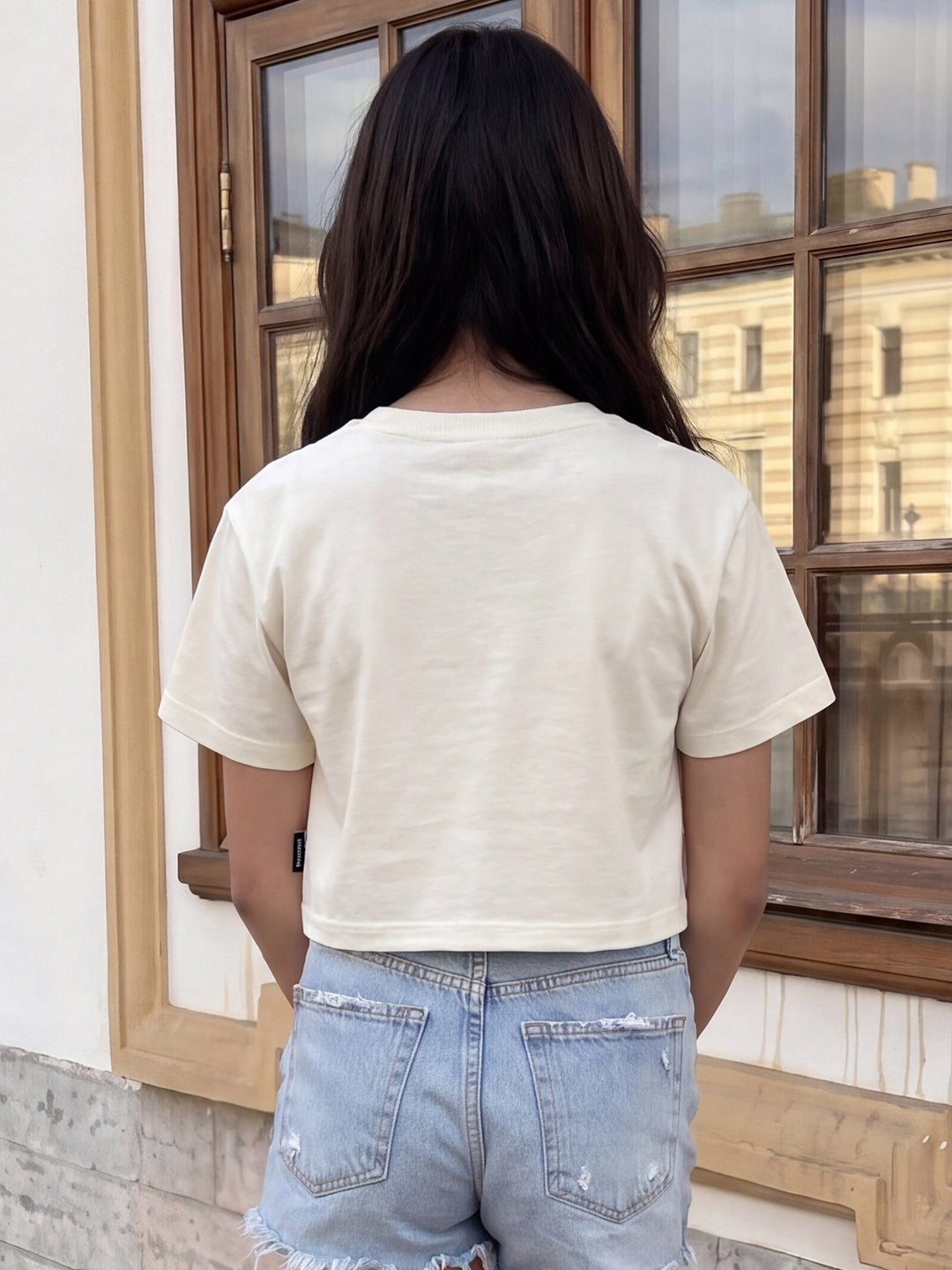 Lil Tomatoes Girls Cotton Crop Top - Pale Yellow