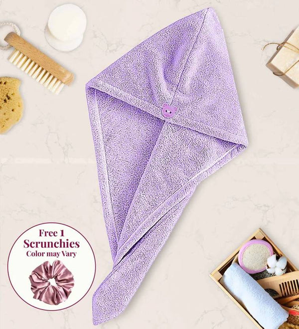 Casacraft by Pepperfry 1 Piece Microfiber Bath Linen Set M (Purple, Pack of 1)