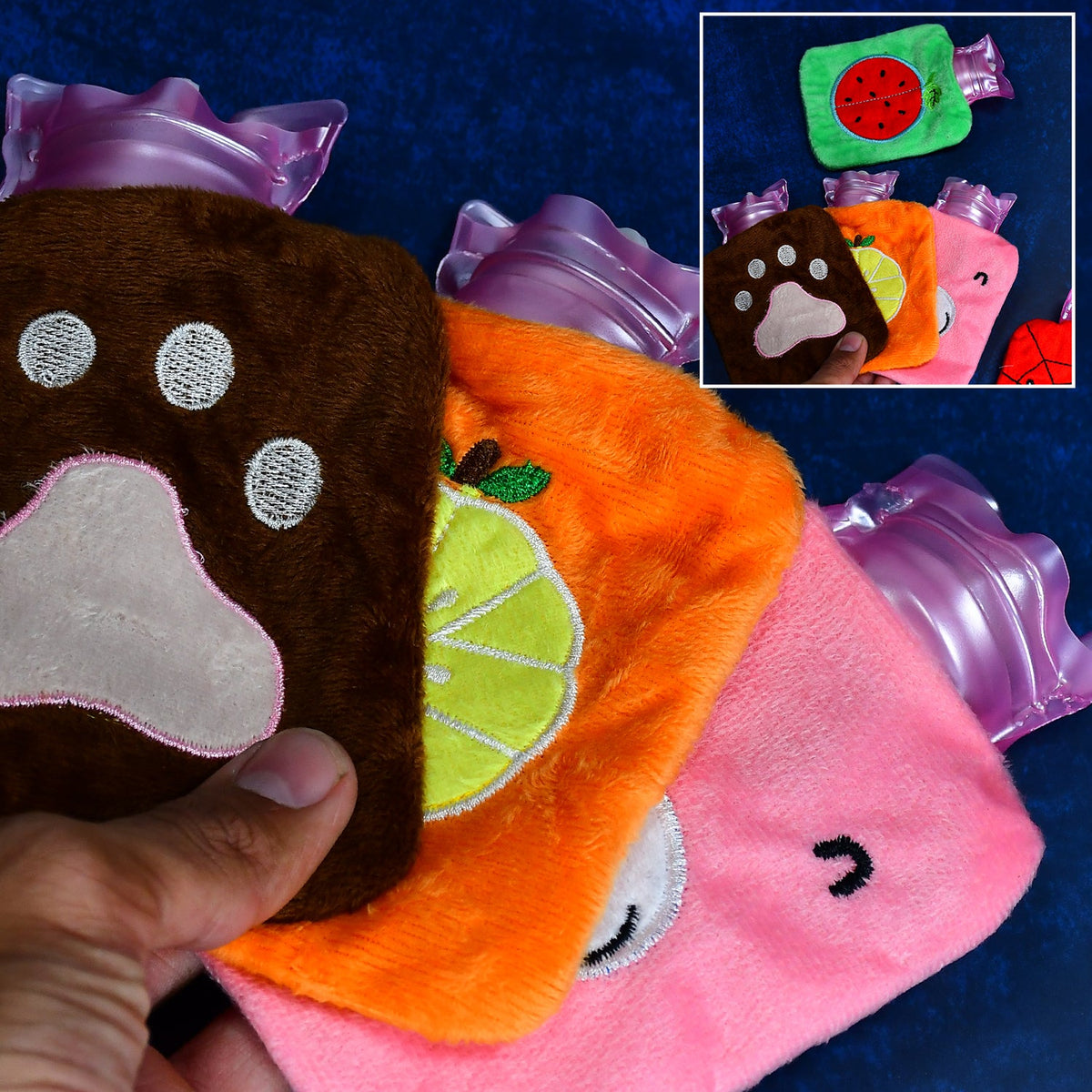 Mini 1pc Mix Design Hot Water Bag For Pain Relief. HP DD